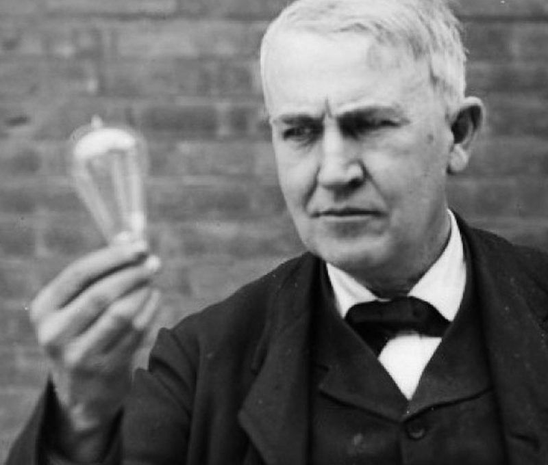 thomas edison lampadina